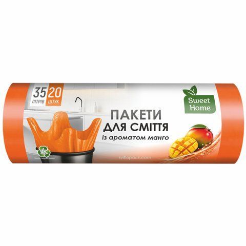 Пакети для сміття із ароматом манго, 35 л 20 шт SH-UA-6660 фото
