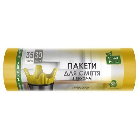 Пакети для сміття &laquo;з вухами&raquo;, 35л, 30 шт SH-UA-6738 фото