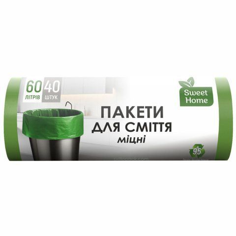 "STRONG" Trash Bags, 60 L, 40 pcs.