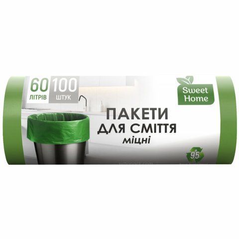 "STRONG" Trash Bags, 60 L, 100 pcs.