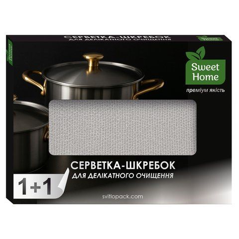 Серветка-шкребок для делікатного очищення , 1+1 шт SH-UA-5571 фото